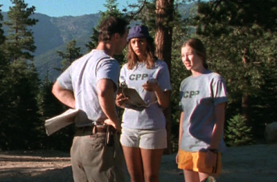 The tranquility of Camp Placid Pines.  Jessica Morris (right) went on to have something of a career and likely denies this film’s existence.
