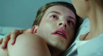 Xavier Samuel as “Adam” shortly after he is made conscious and shortly before his world turns to shit.